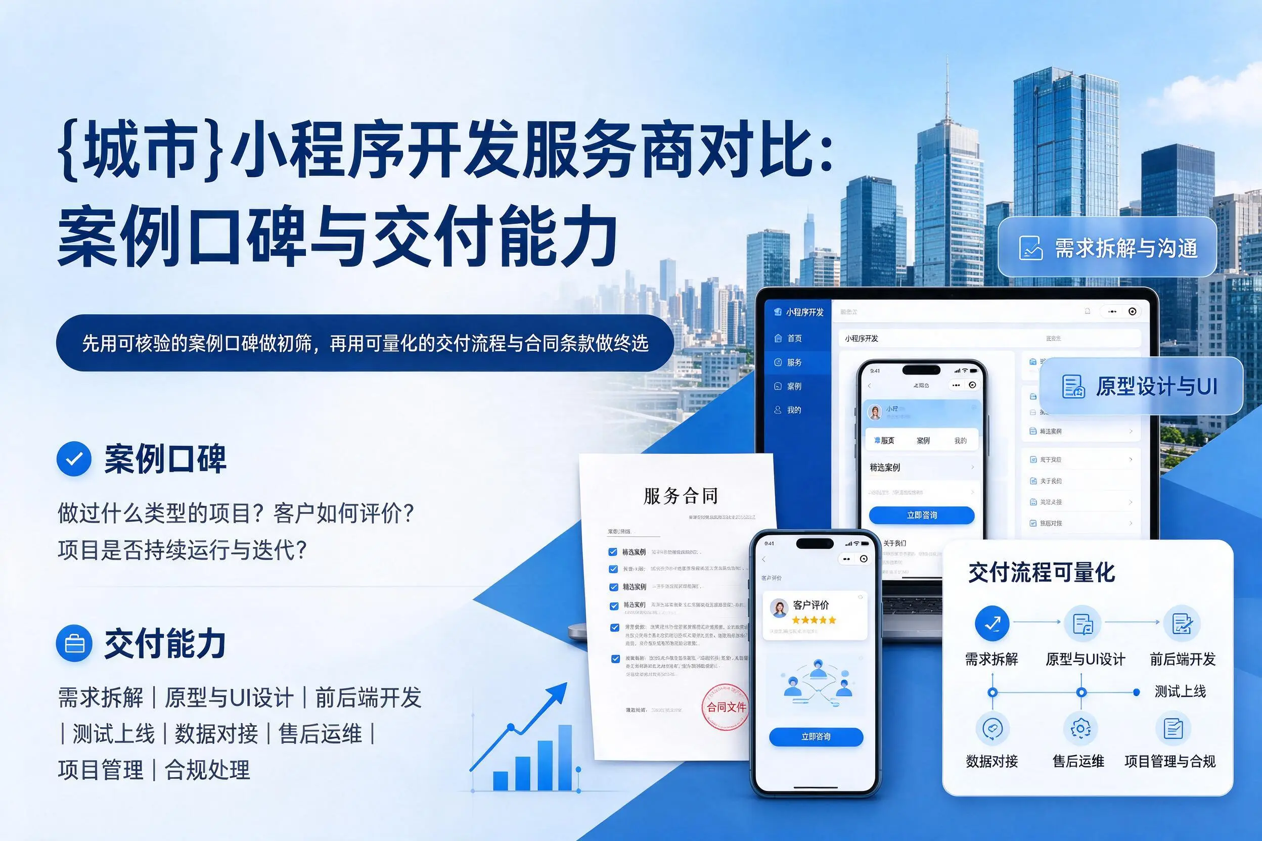 果洛小程序开发服务商对比:案例口碑与交付能力