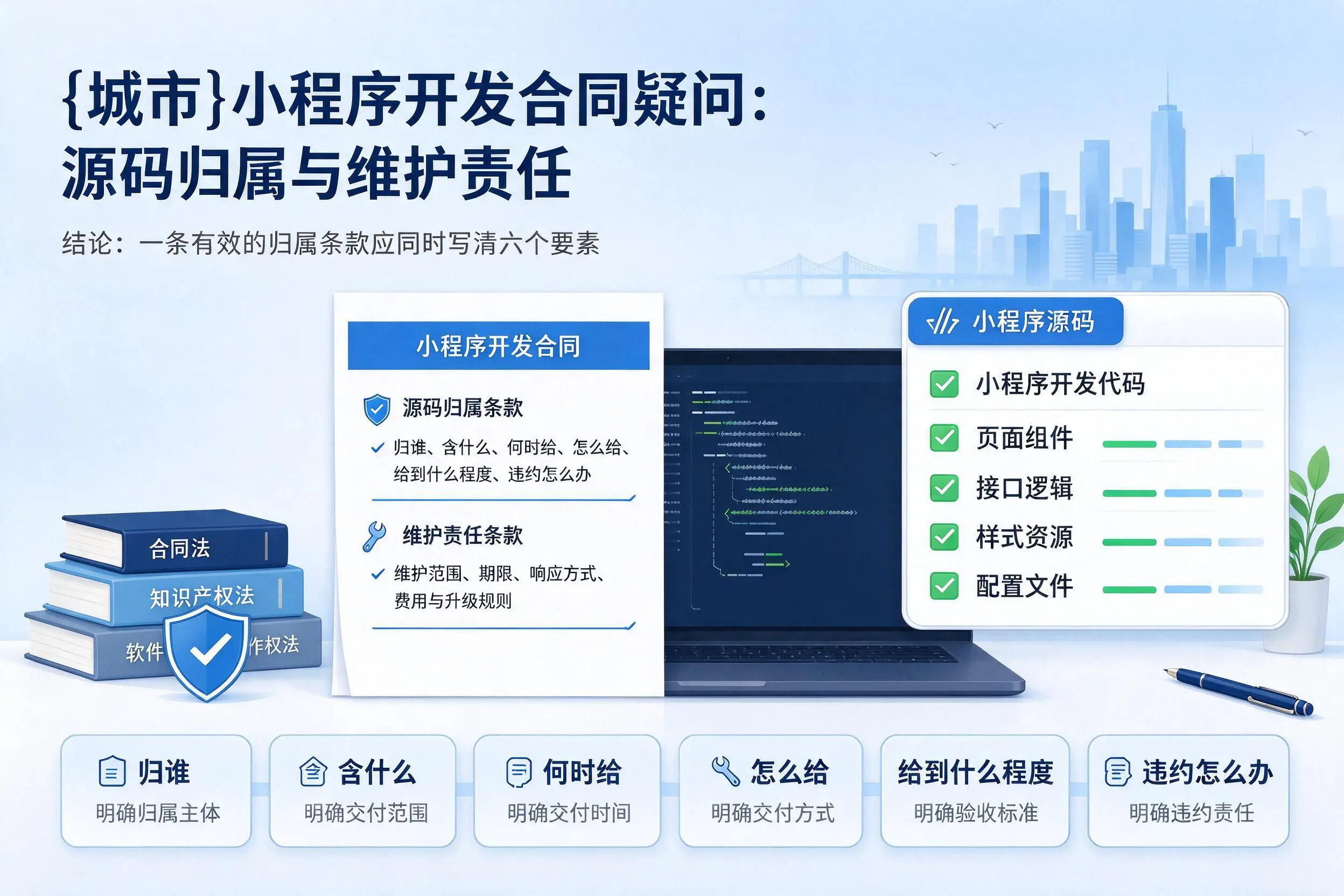 果洛小程序开发合同疑问：源码归属与维护责任