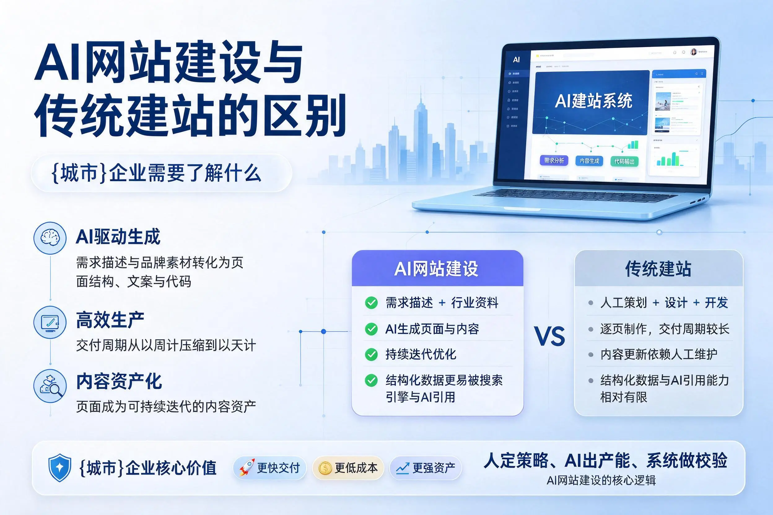 AI网站建设与传统建站的区别，果洛企业需要了解什么