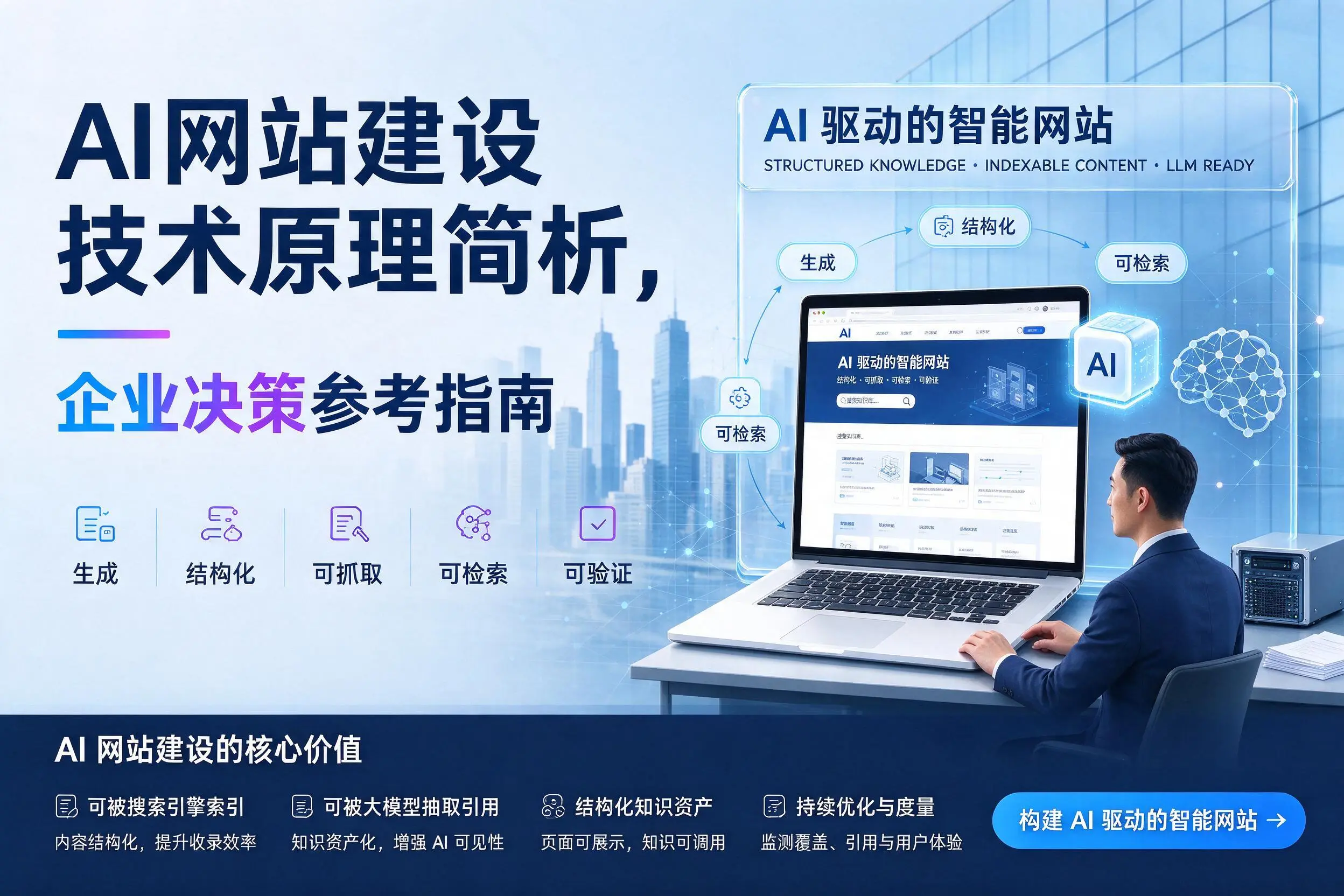 AI网站建设技术原理简析,果洛企业决策参考指南