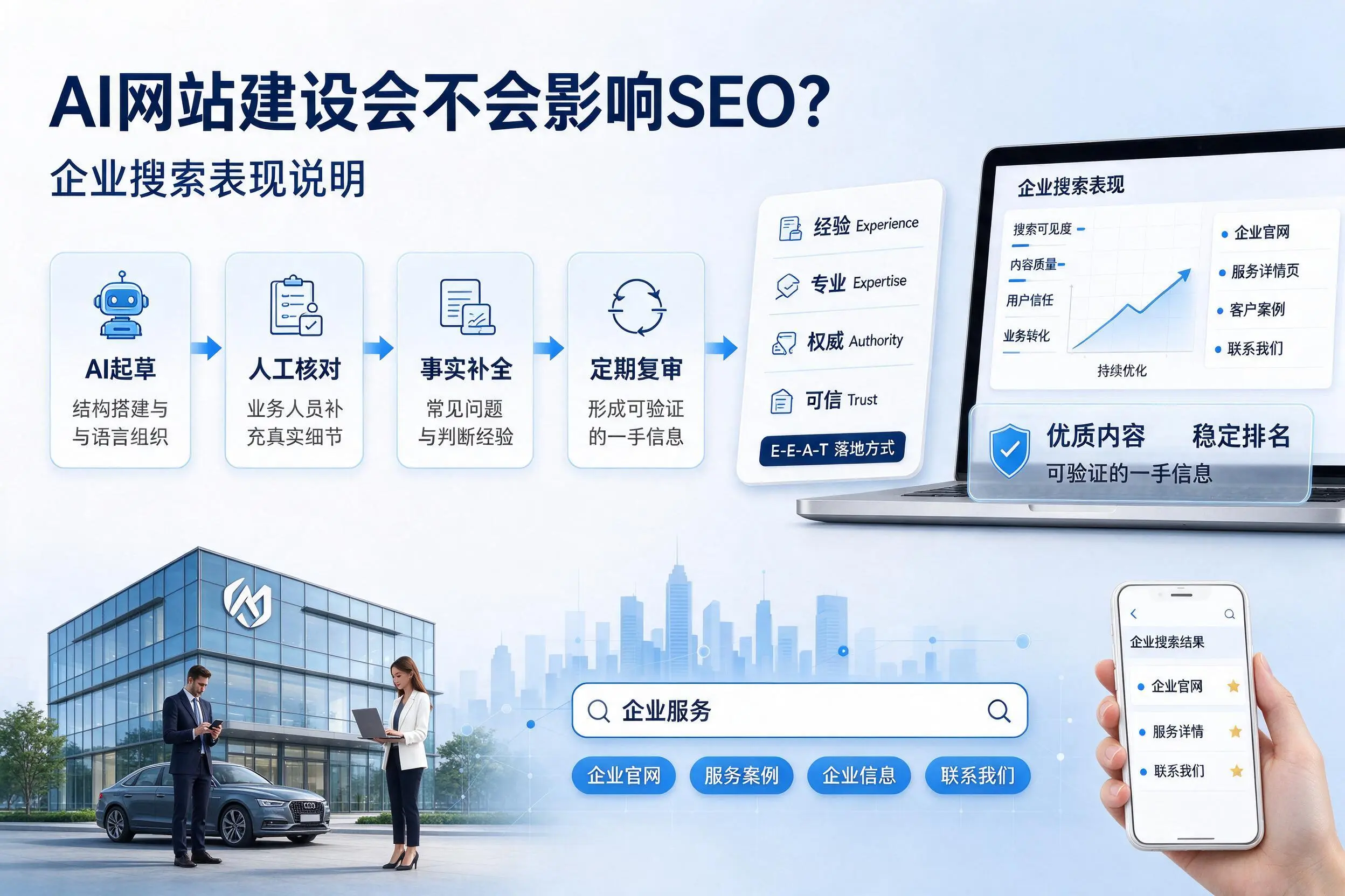 AI网站建设会不会影响SEO？果洛企业搜索表现说明