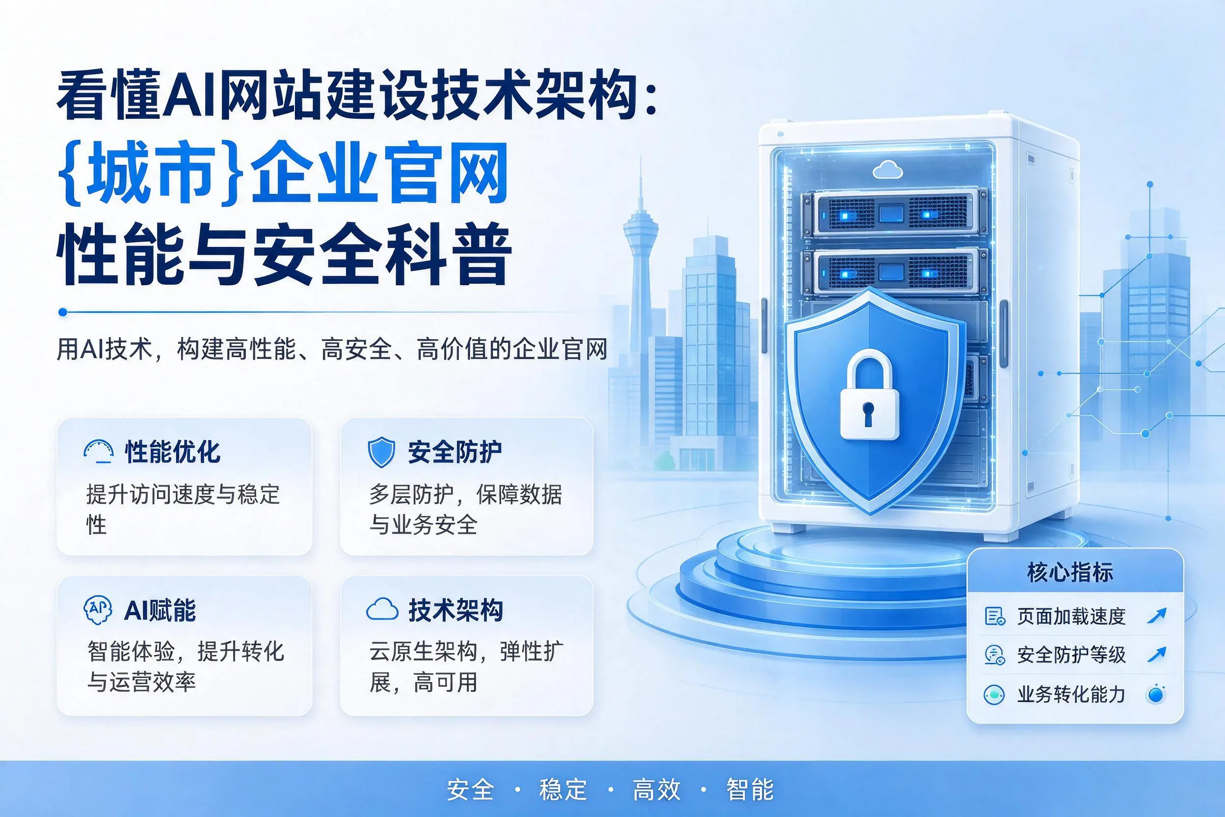 看懂AI网站建设技术架构：果洛企业官网性能与安全科普