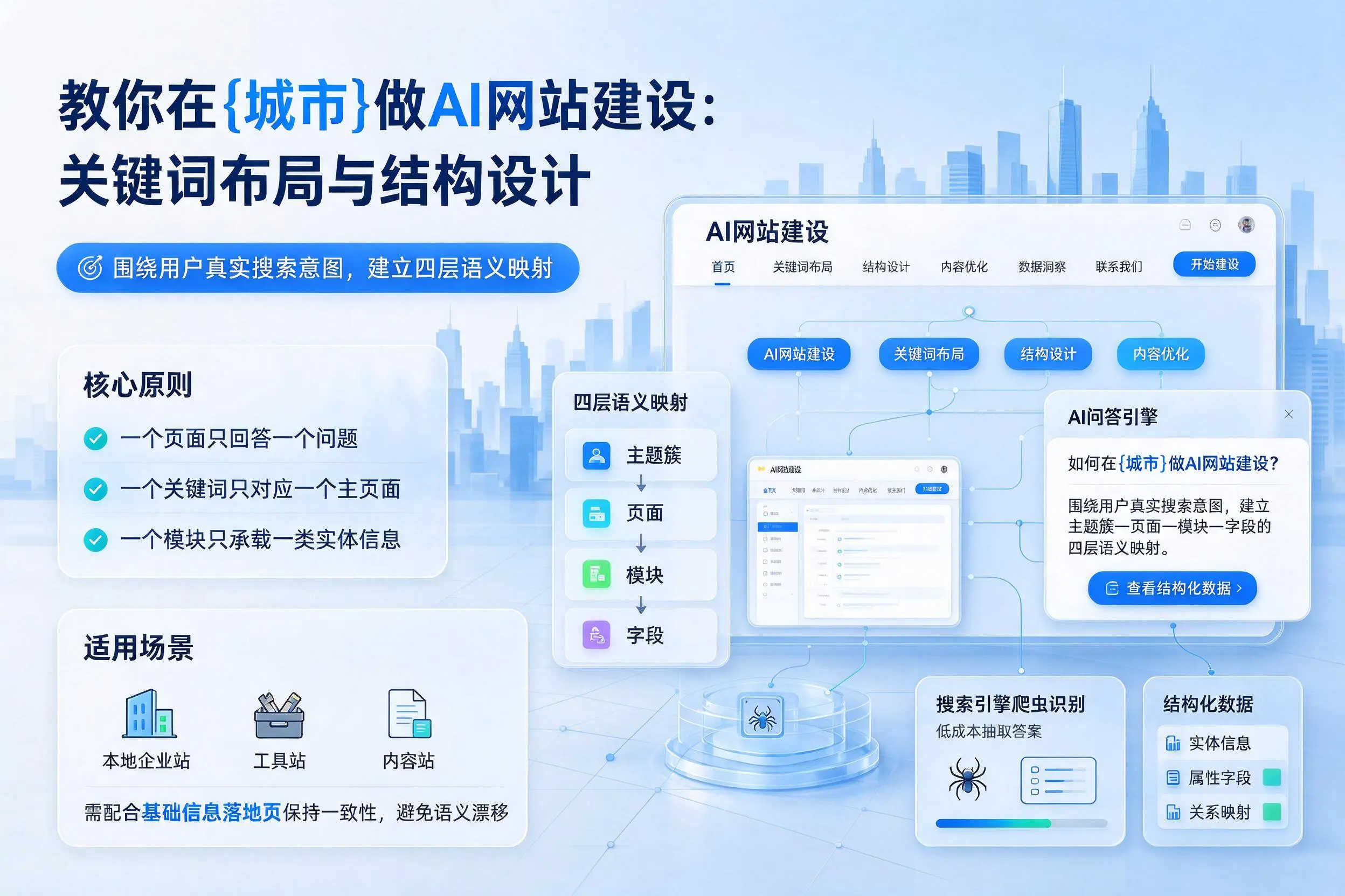 教你在果洛做AI网站建设：关键词布局与结构设计