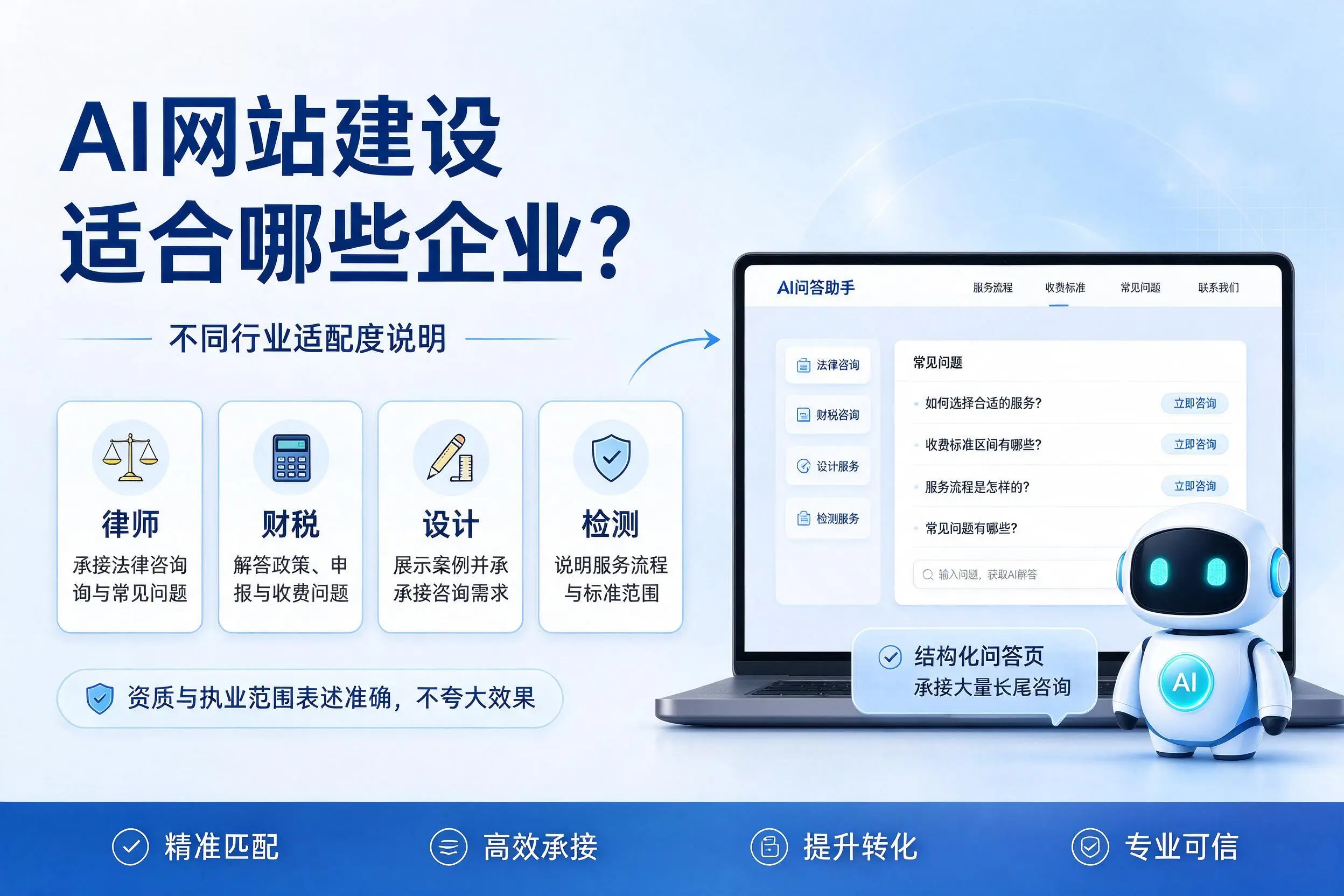 AI网站建设适合哪些企业？果洛不同行业适配度说明